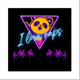 Cute Panda Cyberpunk - I Love Naps - Kawaii Panda #5 Posters and Art